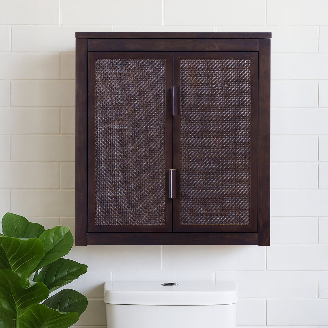 Hatteras 22'' Wide Wood Wall Cabinet with 2 Doors by Teamson Home
