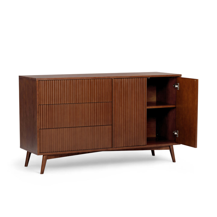 Tremolo 55'' Wide Wooden Sideboard with 2 Doors & 3 Draawers by Teamson Home