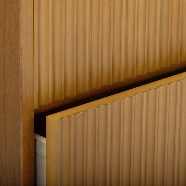 Tremolo 30'' Wide Wooden 5-Drawer Dresser with Fluted Fronts by Teamson Home