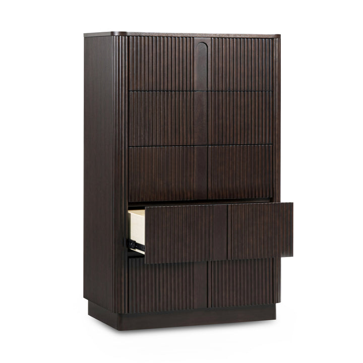 Potomac 30'' W Solid Wood Frame Dresser with 6 Push to Open Drawers