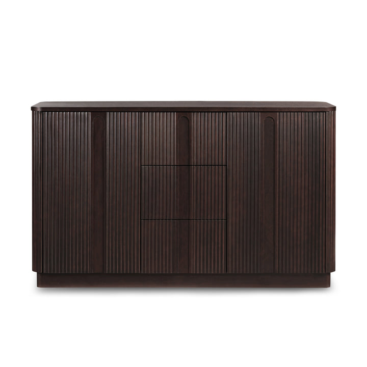Potomac 55'' W Solid Wood Frame Sideboard with 3 Drawers and 2 Doors