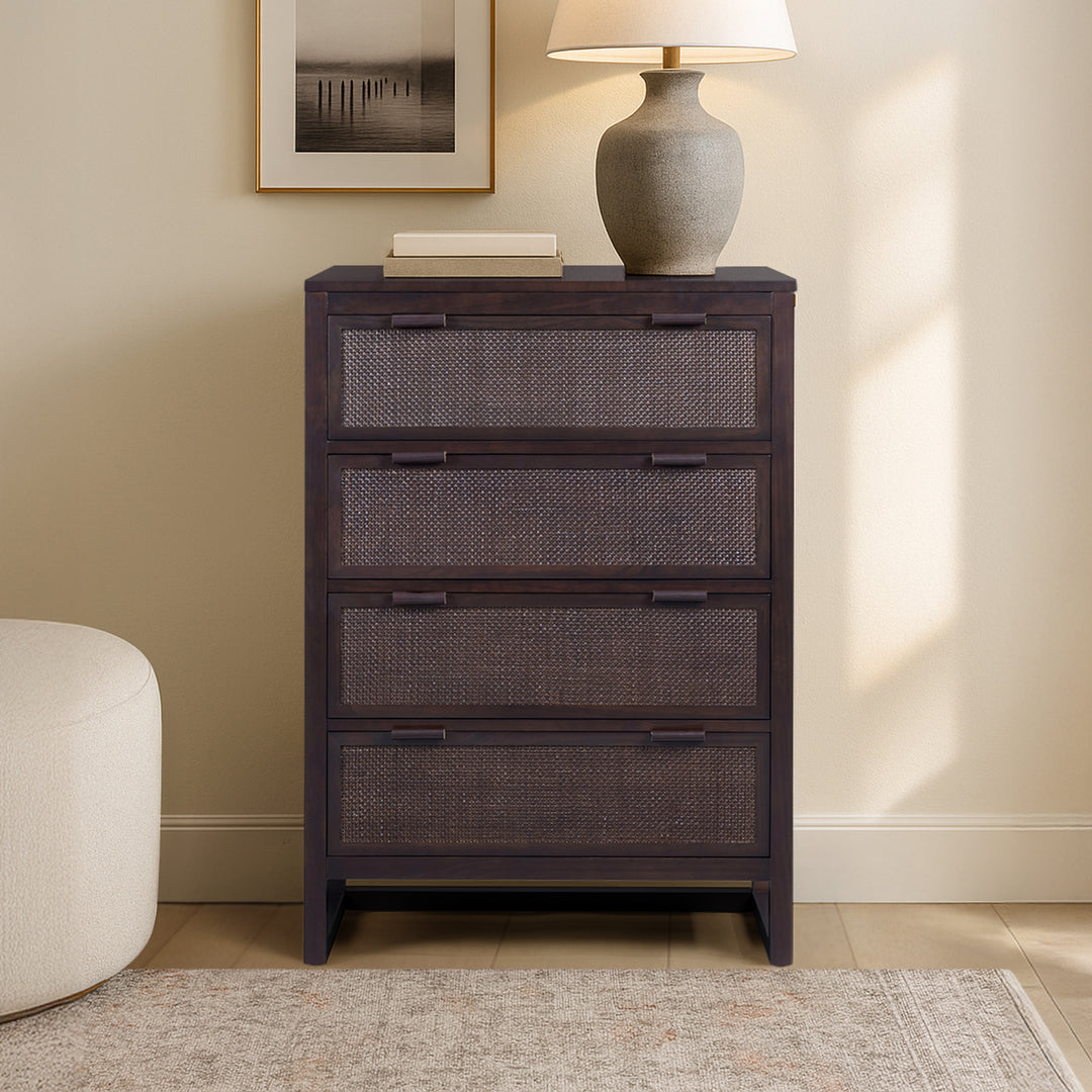 Hatteras 30'' Wide Wood Dresser with 4 Drawers by Teamson Home