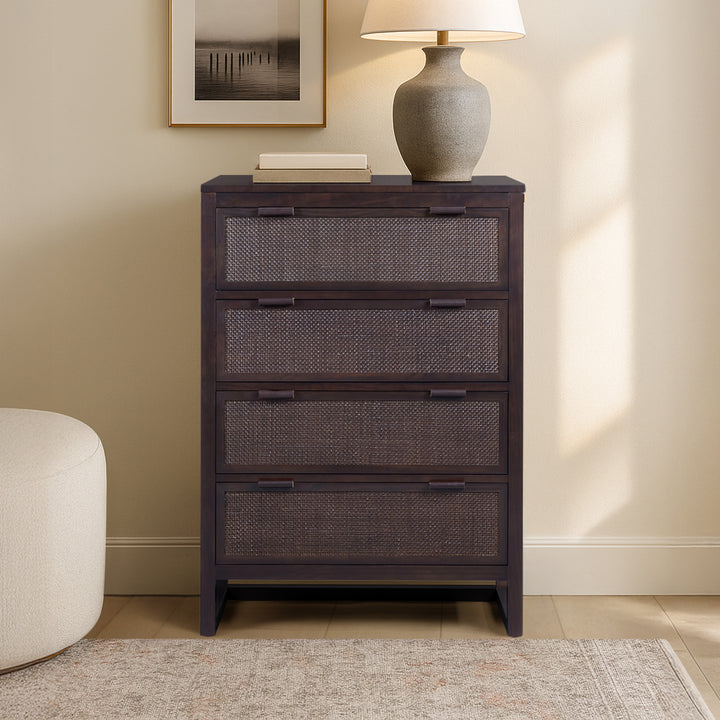Hatteras 30'' Wide Wood Dresser with 4 Drawers by Teamson Home