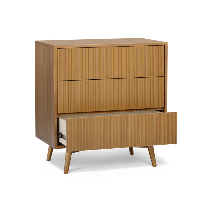 Tremolo 30'' Wide Wooden 3-Drawer Dresser with Fluted Fronts by Teamson Home