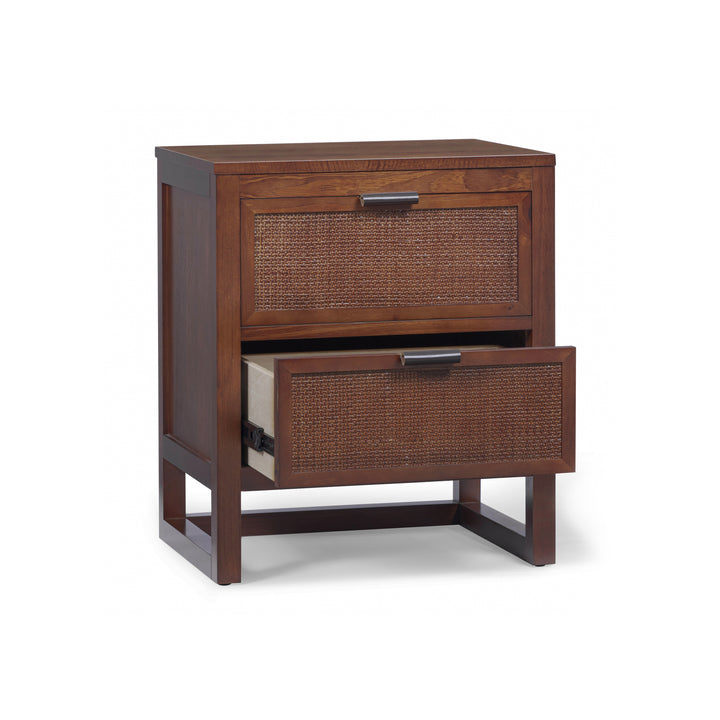 Hatteras 20'' Wide Wood Nightstand with 2 Drawers by Teamson Home