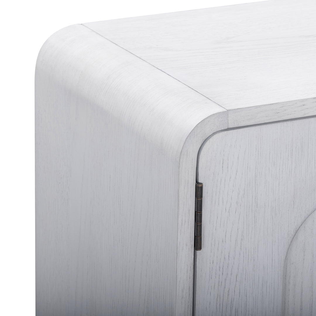 Tenley 28'' W Oak Veneer Accent Cabinet with Recessed Handle & Adjustable Shelf by Teamson Home