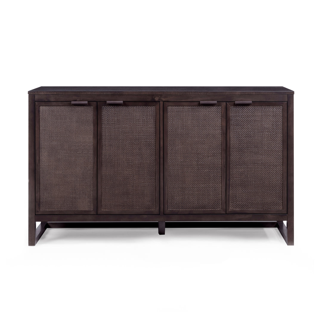 Hatteras 55'' Wide Wood Sideboard Cabinet with 4 Doors by Teamson Home