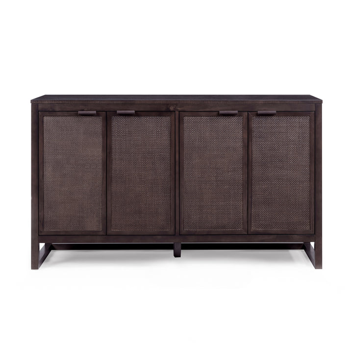 Hatteras 55'' Wide Wood Sideboard Cabinet with 4 Doors by Teamson Home