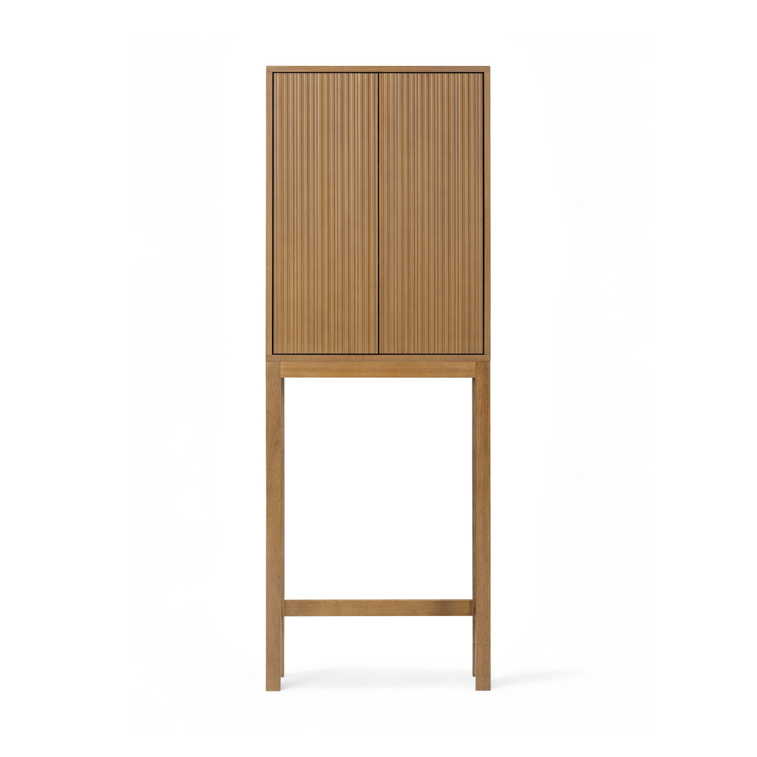 Tremolo 24'' Wide Wooden Over the Toilet Cabinet with Fluted Fronts by Teamson Home