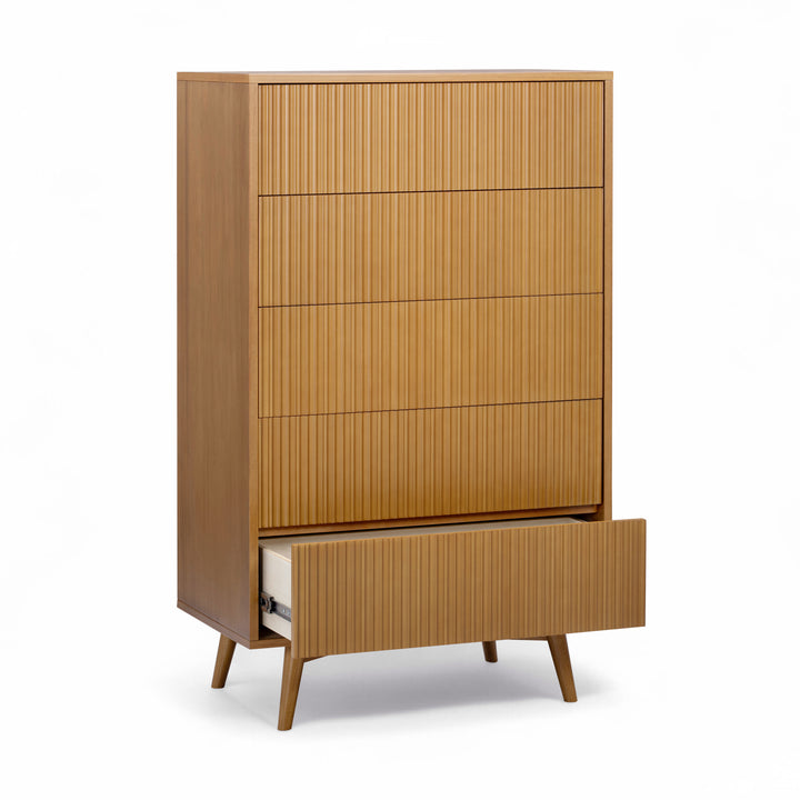 Tremolo 30'' Wide Wooden 5-Drawer Dresser with Fluted Fronts by Teamson Home