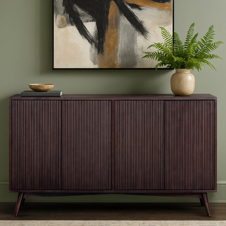 Tremolo 55'' Wide Wooden Sideboard with 4 Doors by Teamson Home