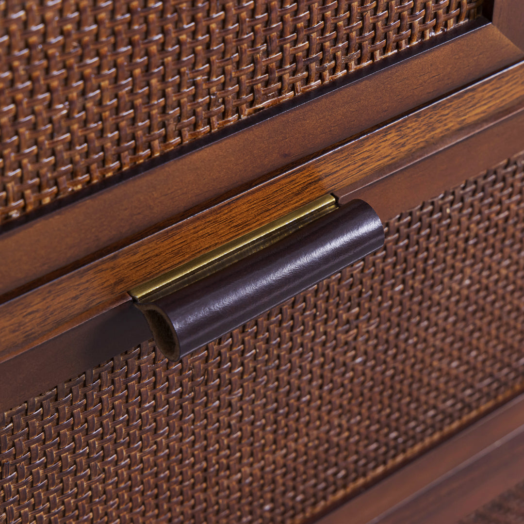 Hatteras 24'' Wide Wood Linen Cabinet with Drawers and Shelved Compartments by Teamson Home