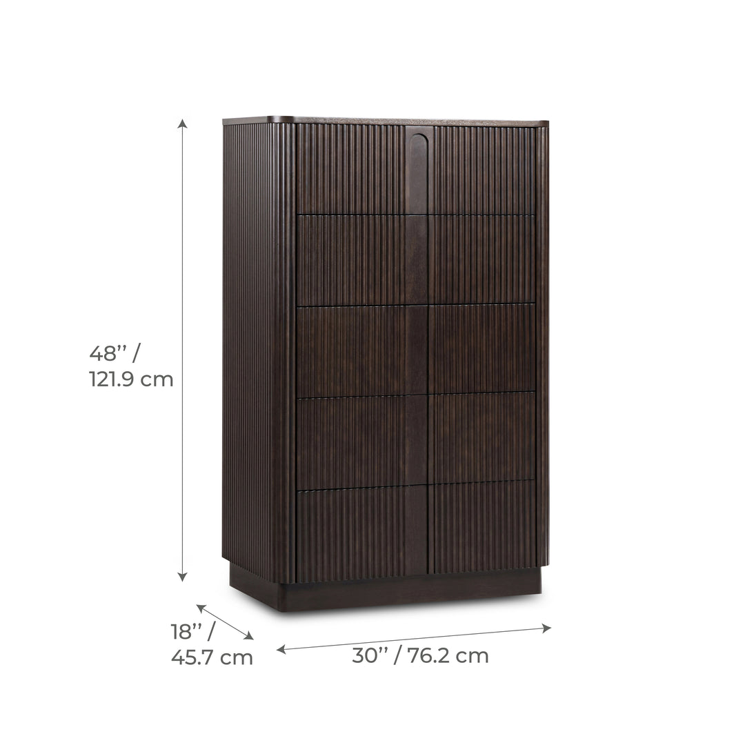 Potomac 30'' W Solid Wood Frame Dresser with 6 Push to Open Drawers