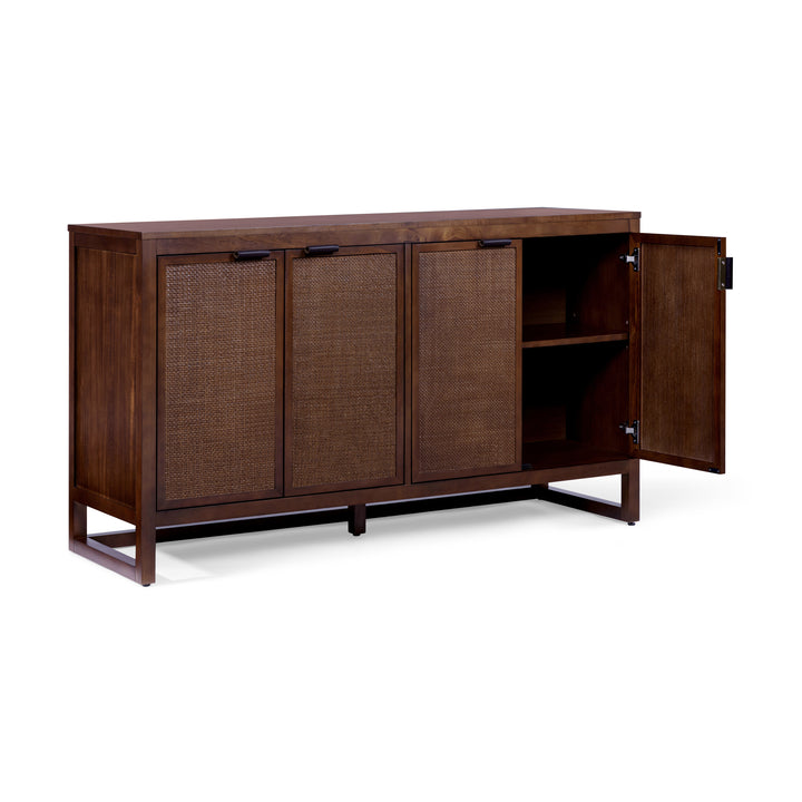 Hatteras 55'' Wide Wood Sideboard Cabinet with 4 Doors by Teamson Home