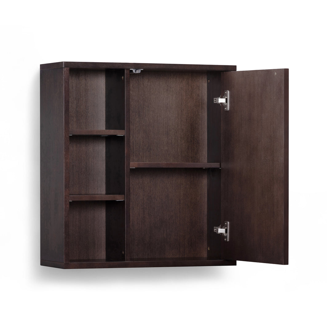 Tremolo 22'' Wide Wooden 1-Door Wall Cabinet with Open Storage by Teamson Home