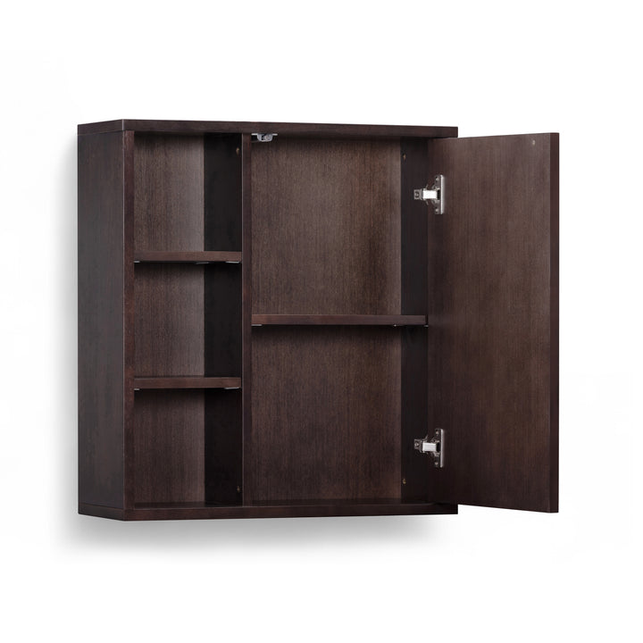 Tremolo 22'' Wide Wooden 1-Door Wall Cabinet with Open Storage by Teamson Home
