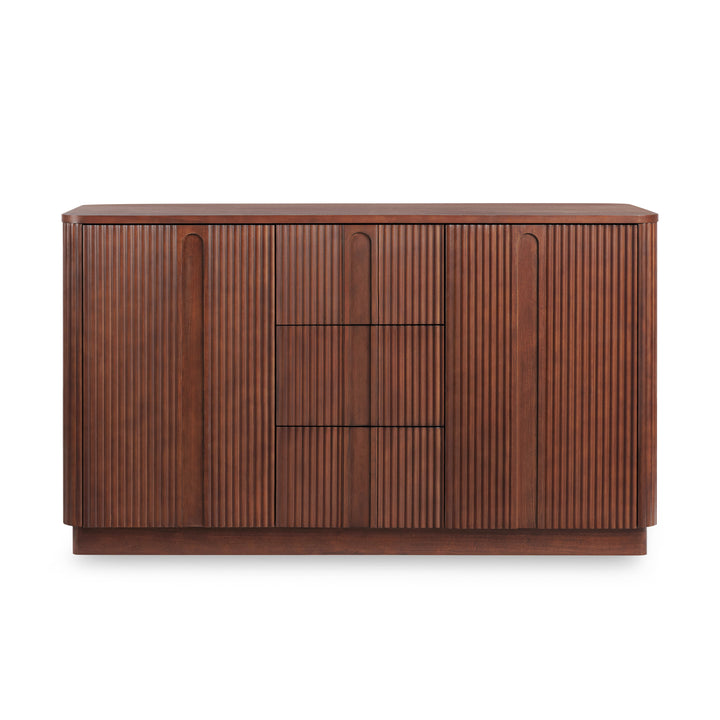 Potomac 55'' W Solid Wood Frame Sideboard with 3 Drawers and 2 Doors