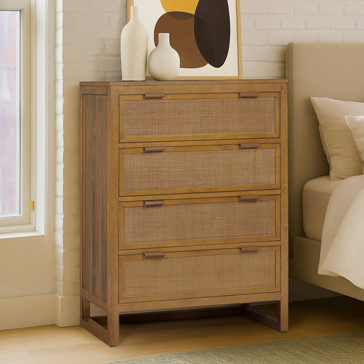 Hatteras 30'' Wide Wood Dresser with 4 Drawers by Teamson Home