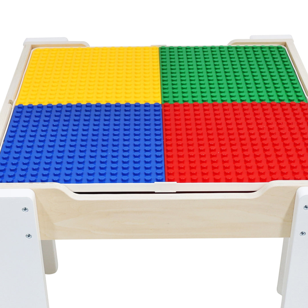 Close-up of the building block surface