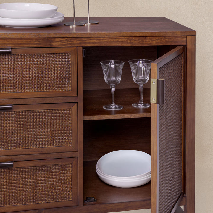 Hatteras 55'' Wide Sideboard Cabinet with Dual & Ample Storage by Teamson Home