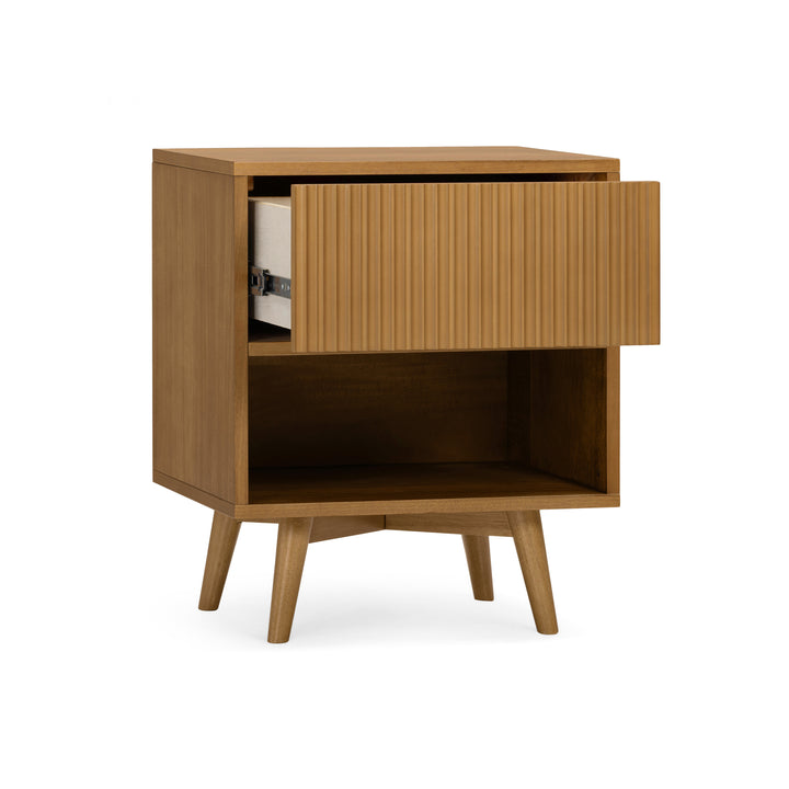 Tremolo 20'' Wide Wooden 1-Drawer Nightstand with Open Storage by Teamson  Home