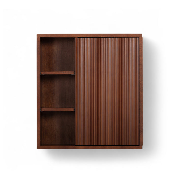 Tremolo 22'' Wide Wooden 1-Door Wall Cabinet with Open Storage by Teamson Home