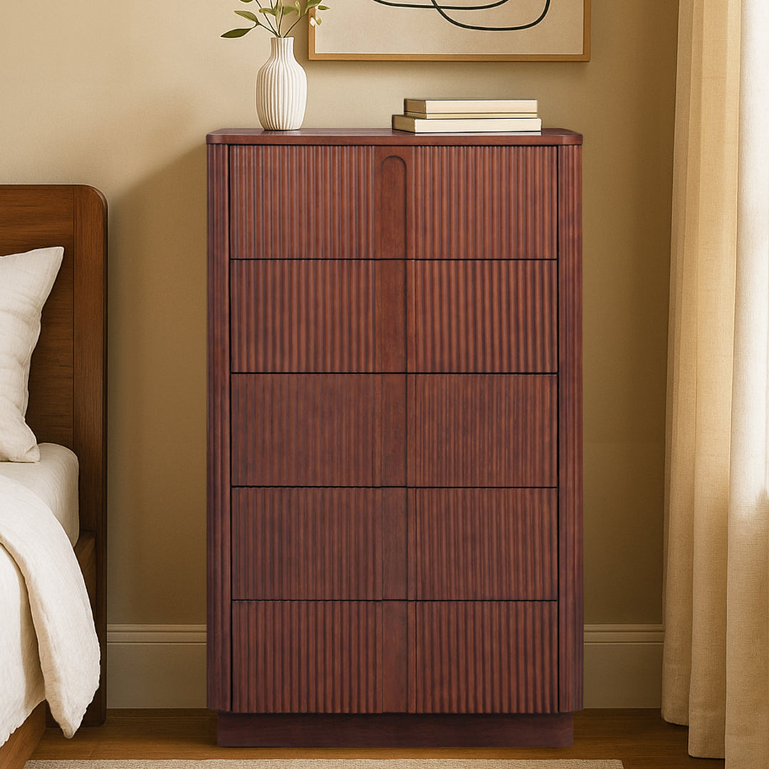 Potomac 30'' W Solid Wood Frame Dresser with 6 Push to Open Drawers