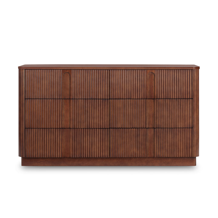 Potomac 55'' W Solid Wood Frame Dresser with 6 Push to Open Drawers