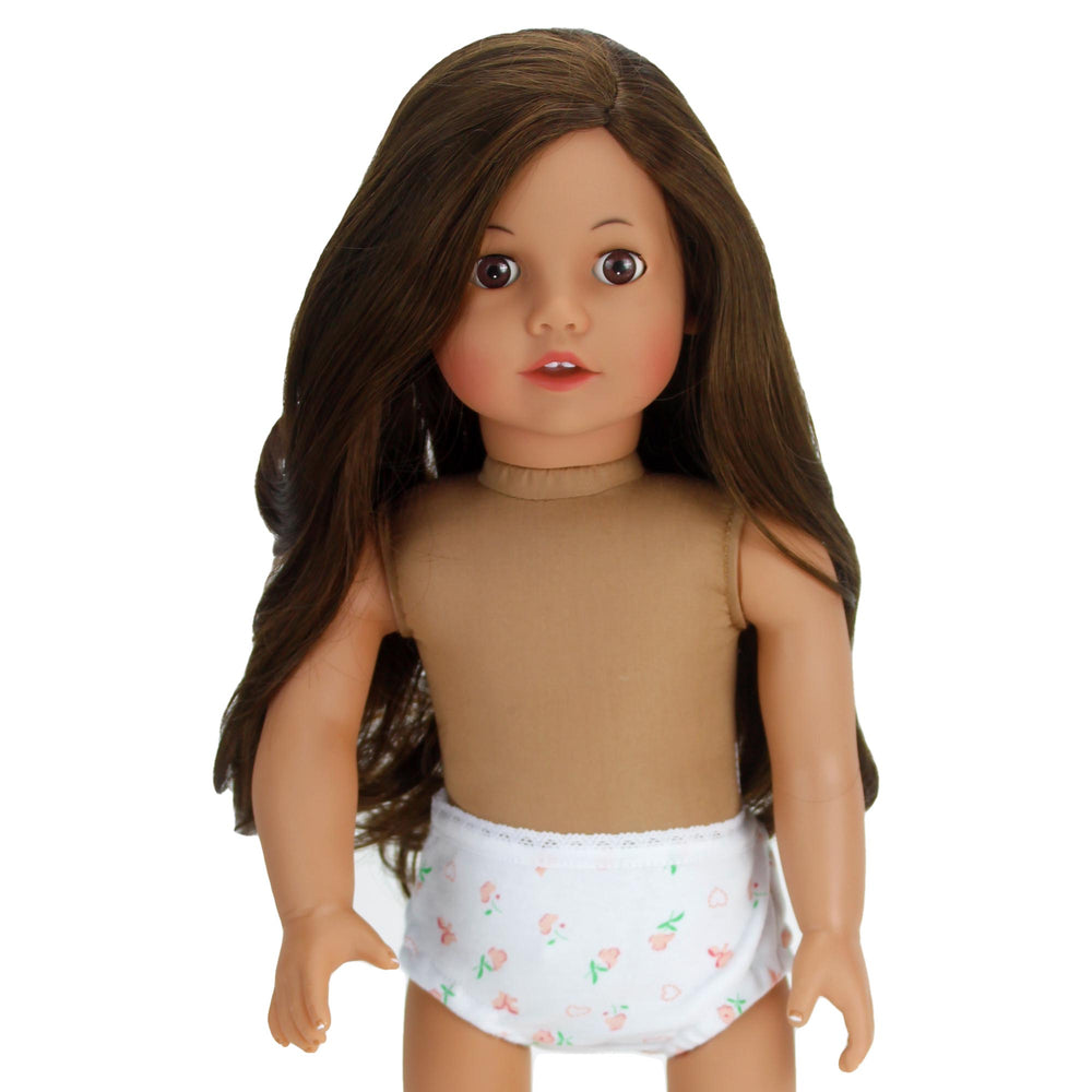 Sophia's Underwear Set for 18'' Dolls, White/Pink