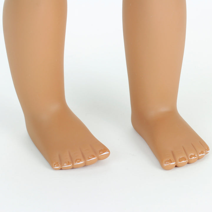 Sophia's Undressed Posable 18'' Soft Bodied Vinyl Doll "Carly" with Auburn Hair, Blue Eyes, Light Skin Tone